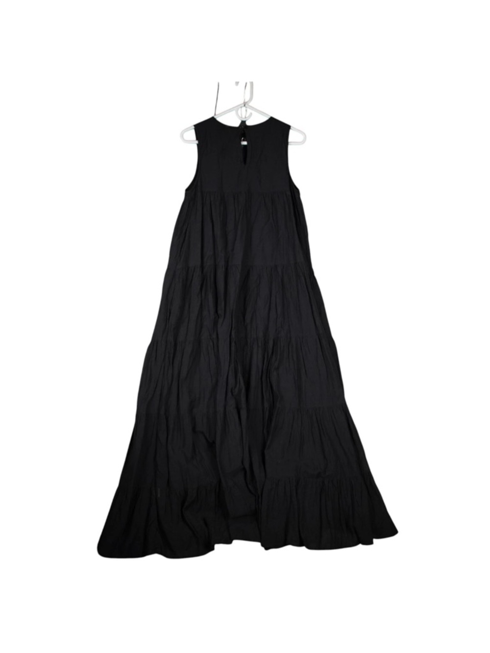 Anthropologie Jacaranda Tiered Maxi Dress Embroidered Floral Black Sz 6 NWT - Picture 6 of 16